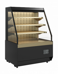 Витрина кондитерская Carboma KC70 VM 0,9-2 STANDARD открытая, горка СКОШЕННАЯ БОКОВИНА (версия 2.0) (9005-0109)