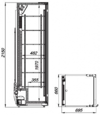 Шкаф холодильный Flex-583-Eco-L